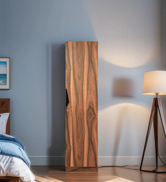 1 Door Wardrobe In Vintage Sheesham Finish