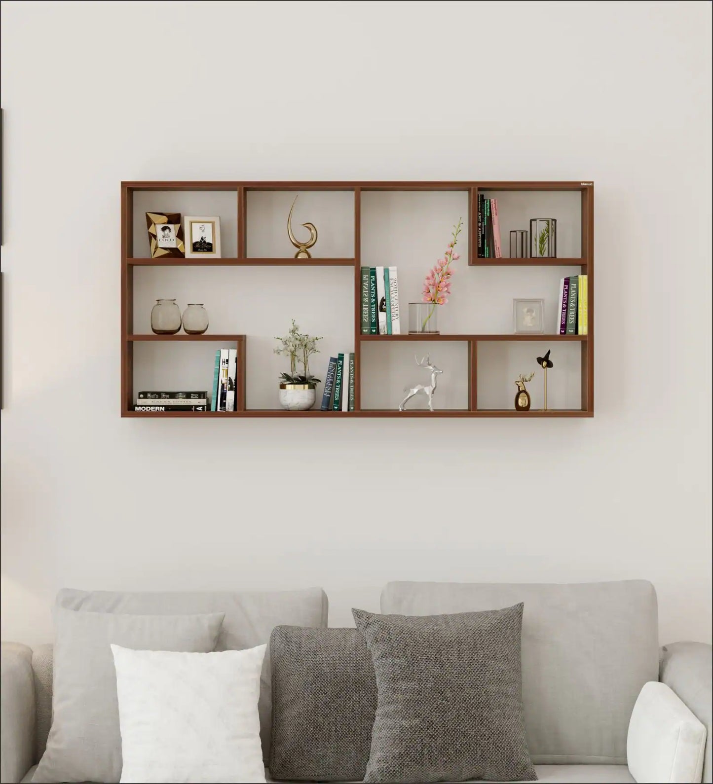 Sheesham Wood Wall Mounted Floating Shelf