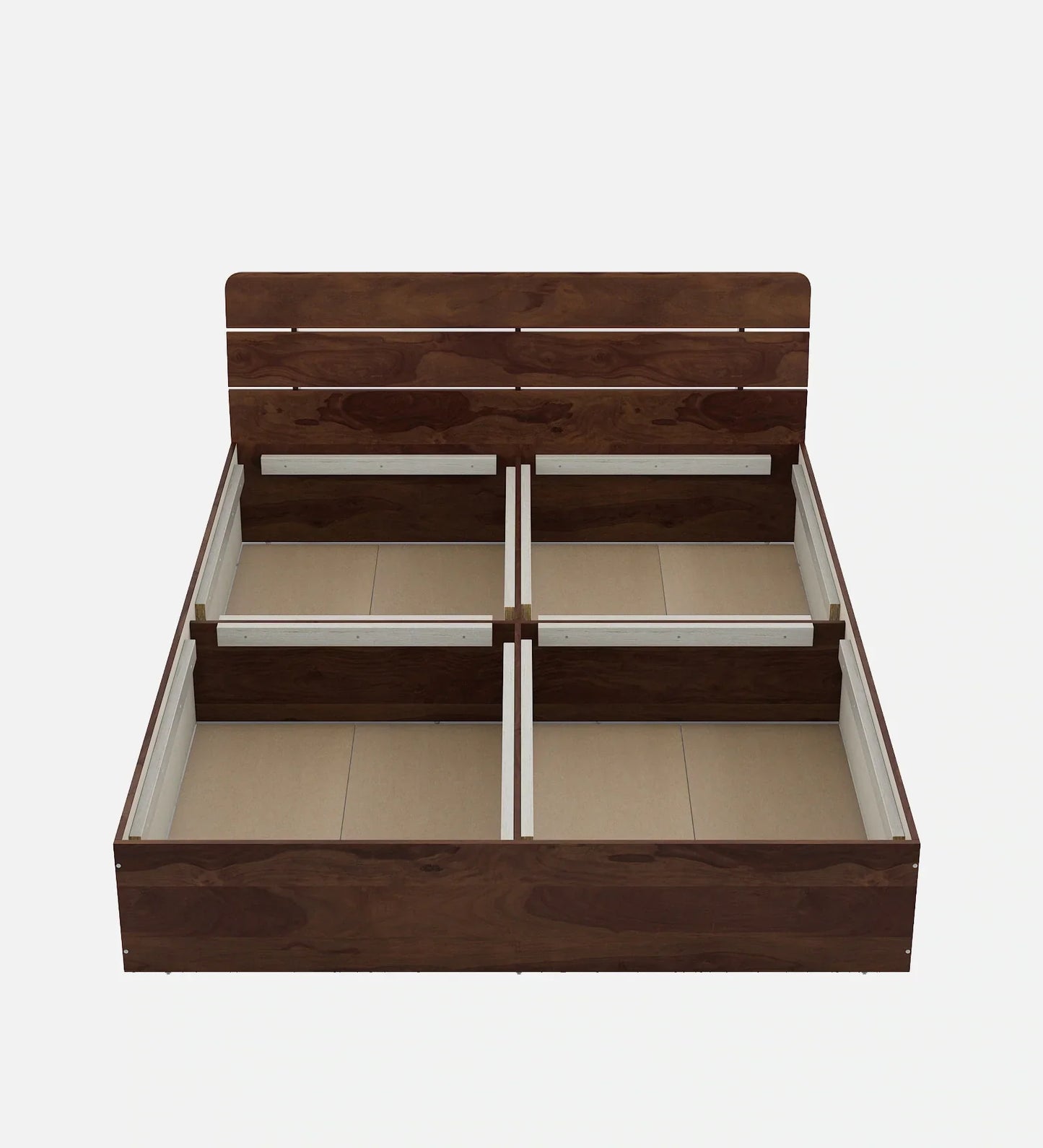 Queen Bed In Sheesham Finish With Box Storage